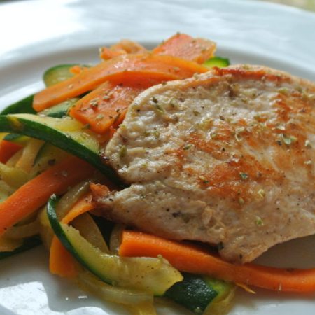 Jyväbroileria ja wokkivihanneksia