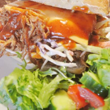 Pulled Pork Barbeque Burger