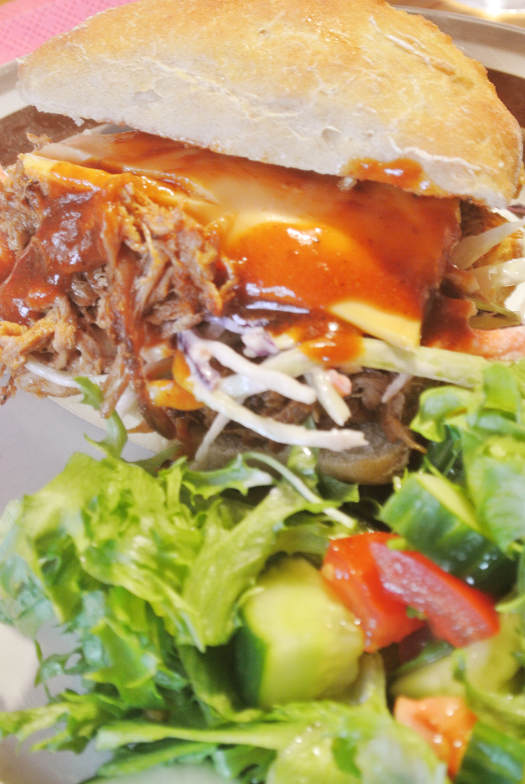 Pulled Pork Barbeque Burger