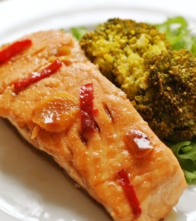 Itämainen teriyaki-lohi