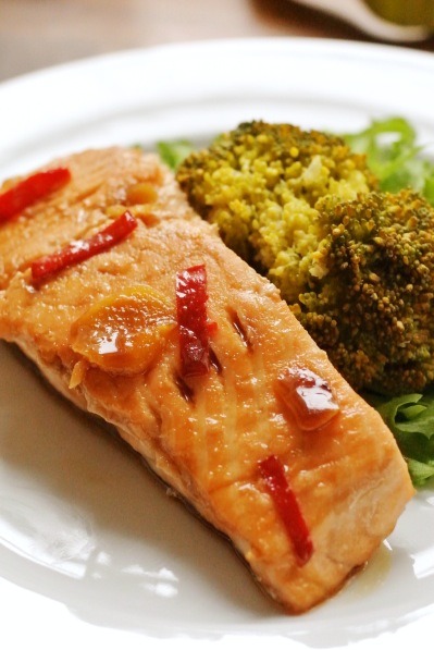 Itämainen teriyaki-lohi