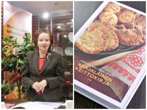 Karjalainen keittokirjan tekijä Pirkko Sallinen Gimpl